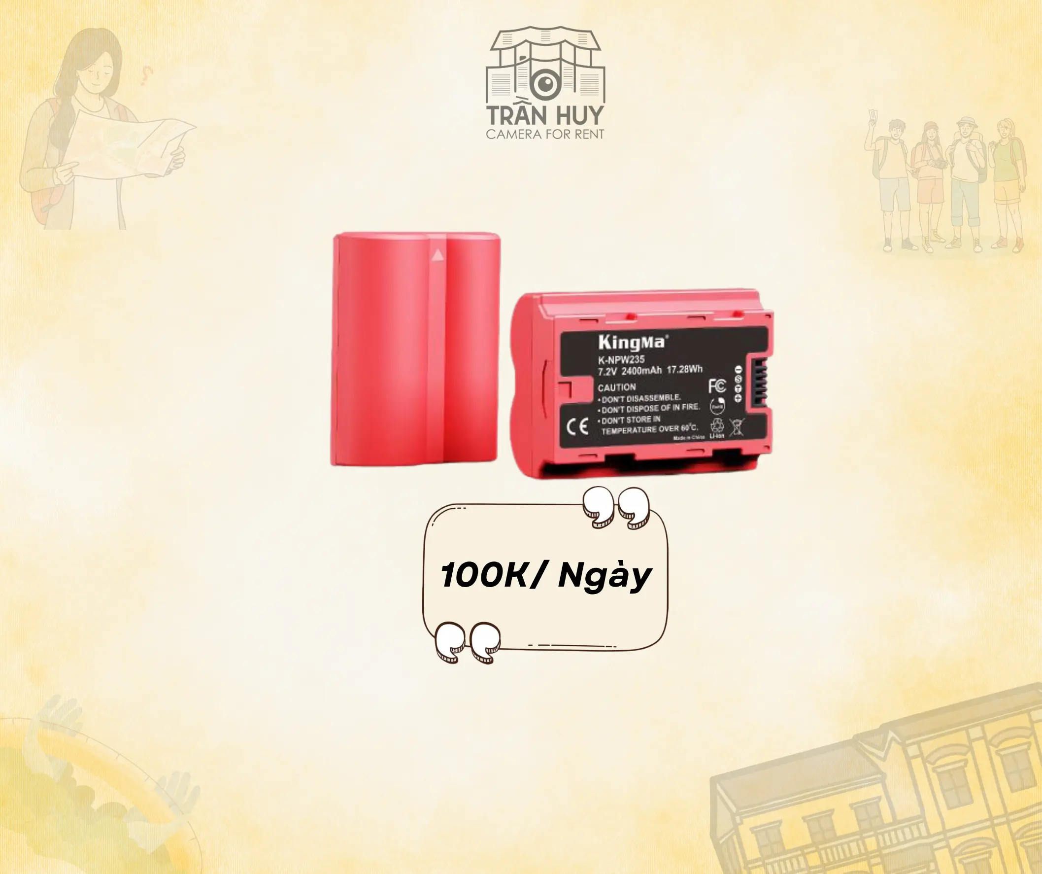 Pin NP-W235 (X-S20, X-T4, X-T5, X-H2, X-H2S, GFX100S, GFX50S II)